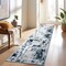 World Rug Gallery Contemporary Chic Abstract Design Runner Rug 2'x7' Blue 937BLUE2X7 - alternate 2
